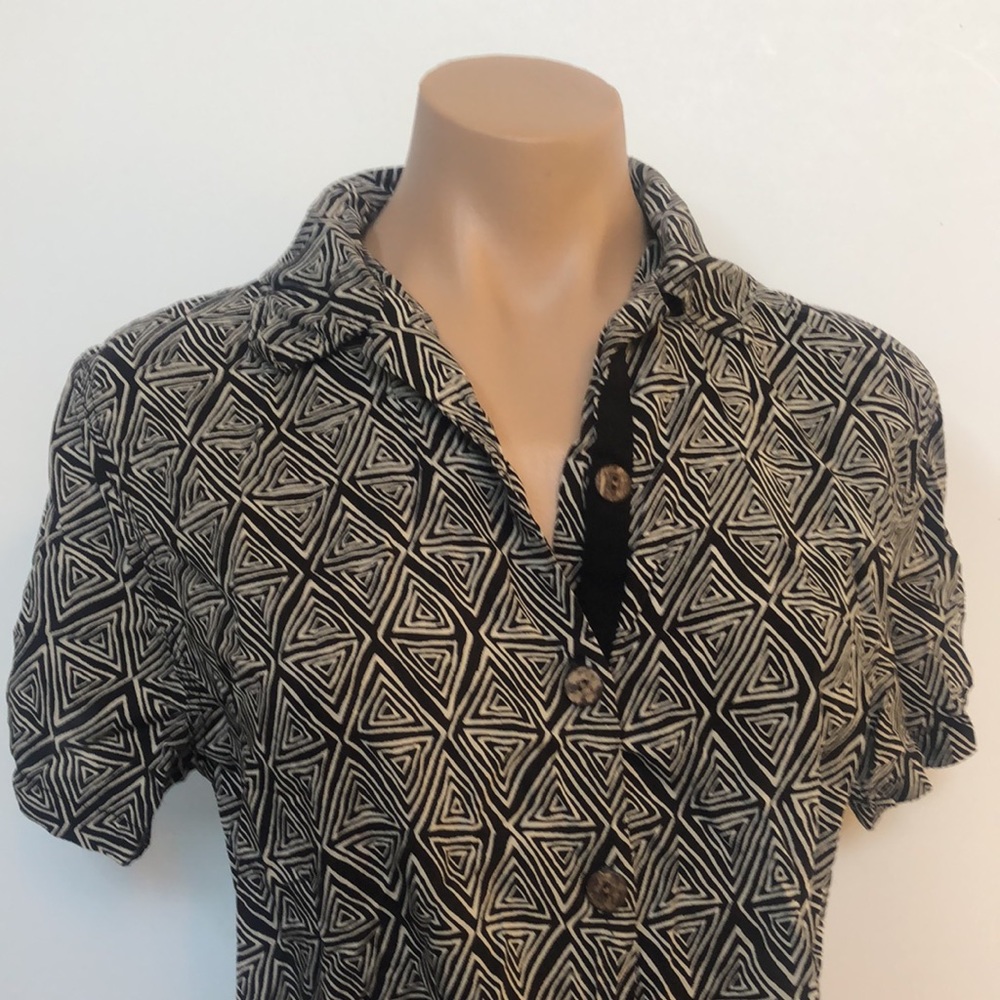 Urban Outfitters Vintage-Look Patterned Button Up Shirt - So Cute sz S / SP - Picture 4 of 6